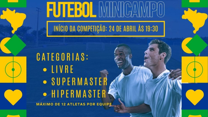 Torneio de Outono de Futebol Minicampo começa dia 24 de abril