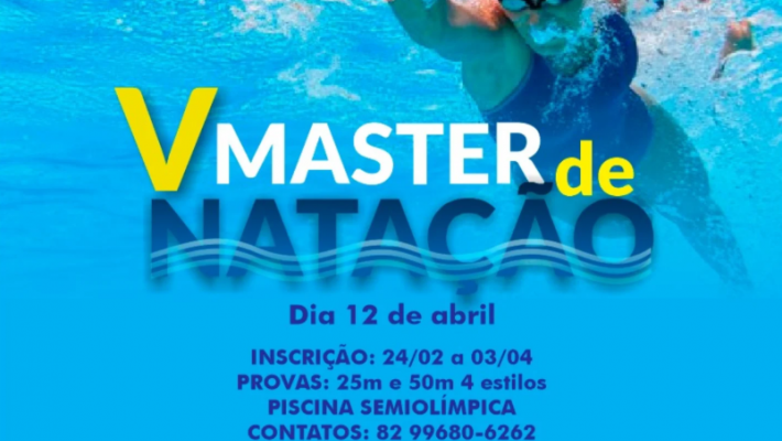V Master de Natação AABB Maceió 2026 abre inscrições para atletas a partir de 25 anos